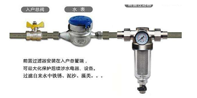 前置净水器安装效果
